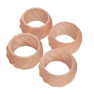 Pink‎ Glass Napkin Rings SKUH074
